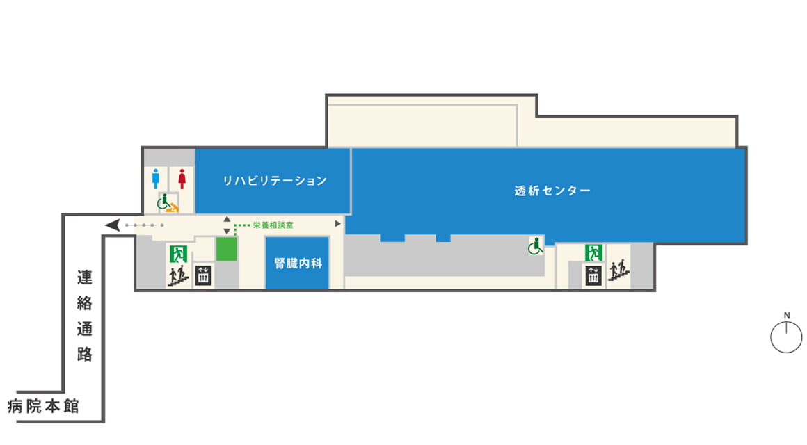 東館3Fのフロアマップ