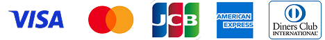 VISA・Master・JCB・American EXPRESS・Diners Clubのロゴ